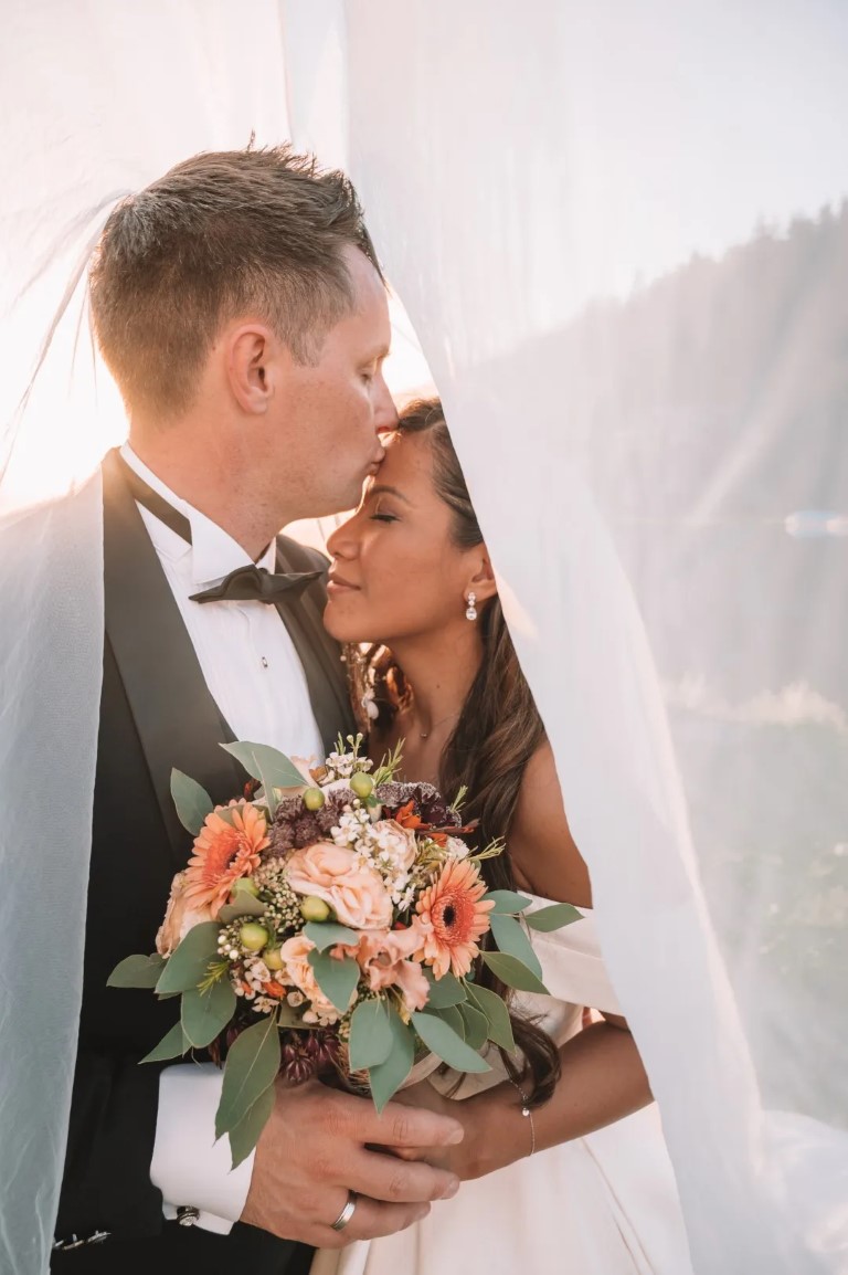 Romantic wedding photography by the sea in Piran, Slovenia